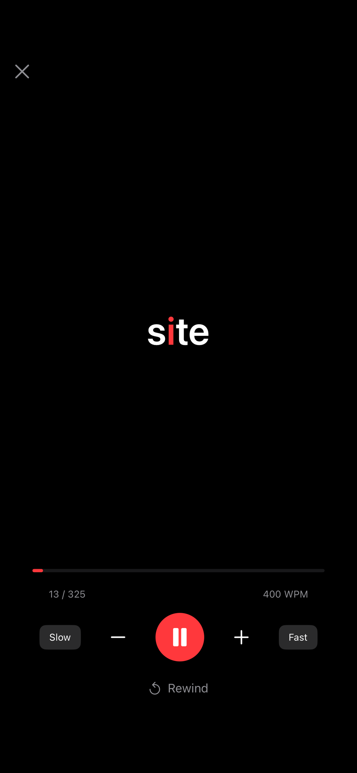 Pace Reader screenshot 2